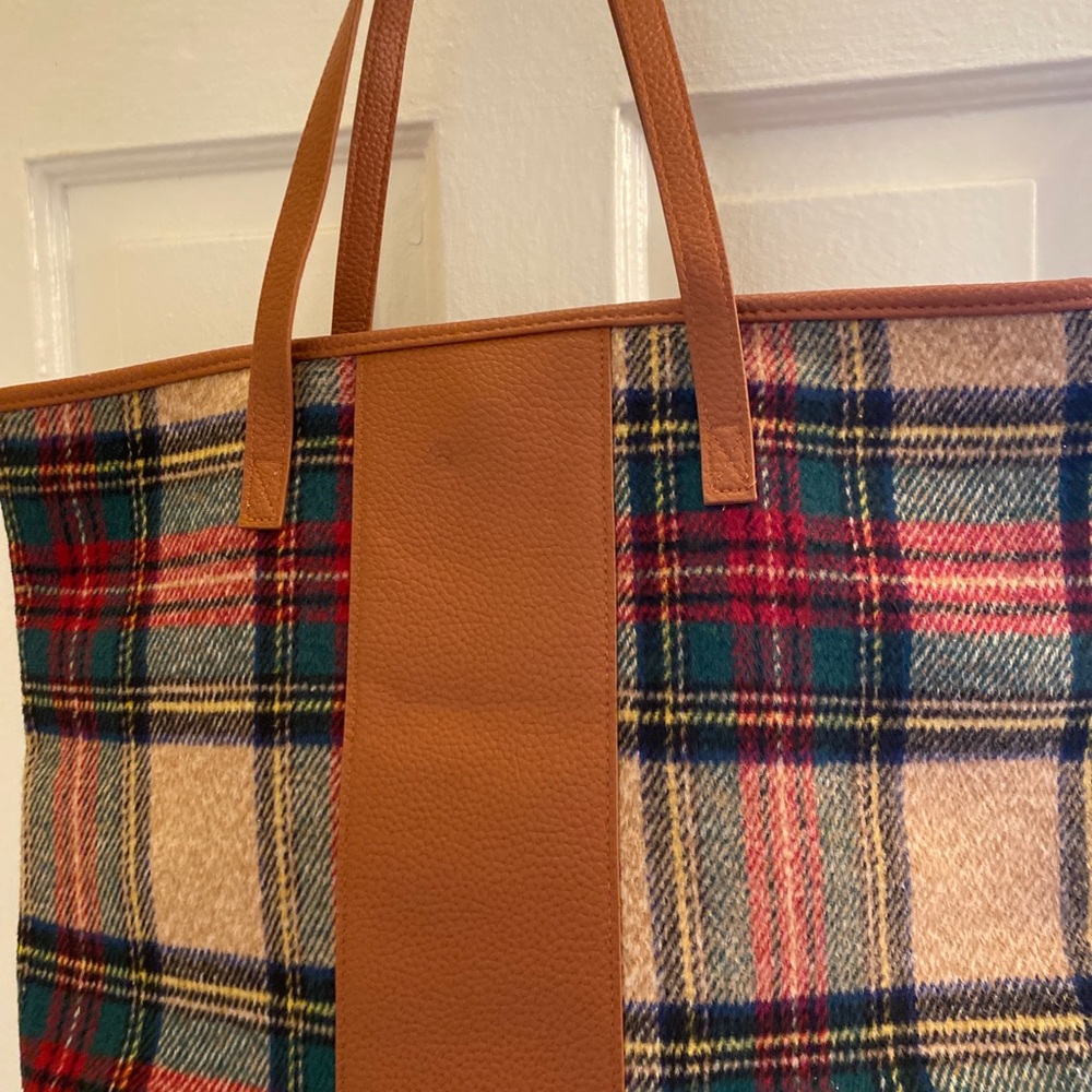 BNWT Marleylilly Plaid Purse Tote Bag never used